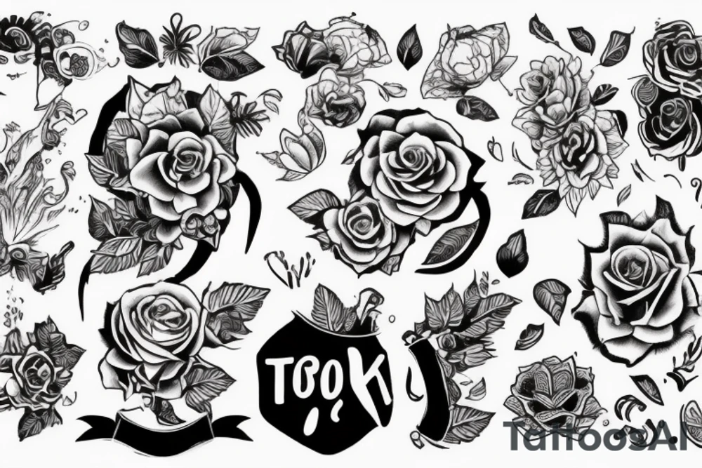 Здоровенный кабан с боевым топором атакует tattoo idea