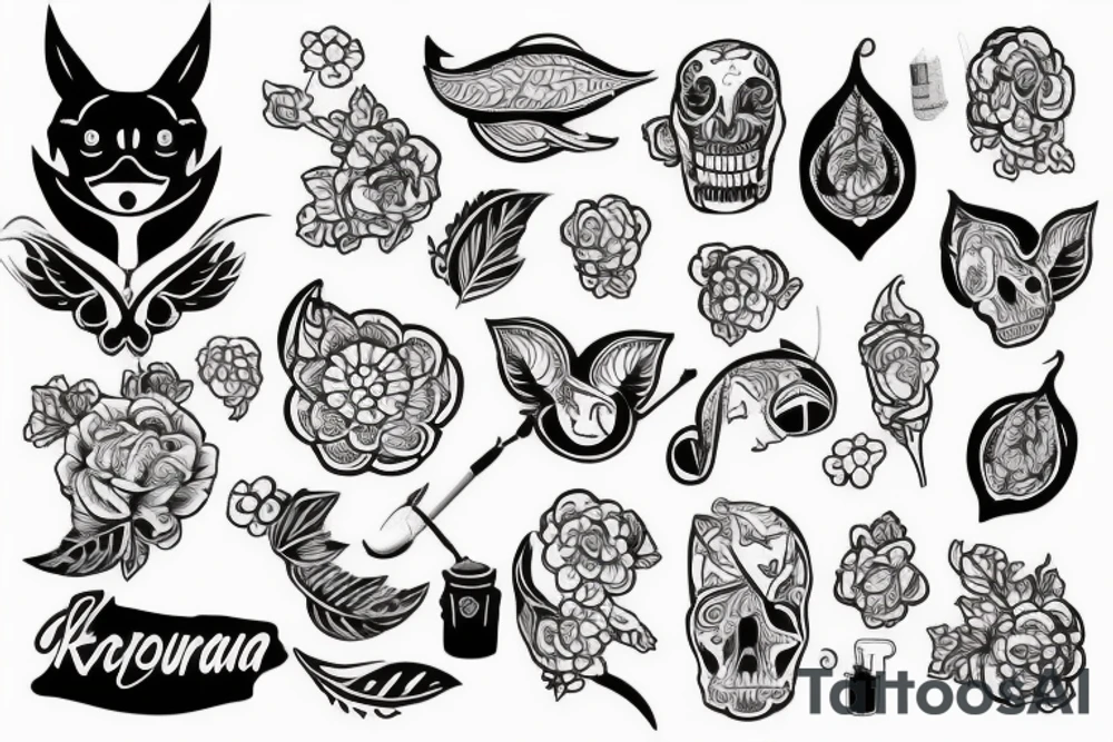 Здоровенный кабан с боевым топором атакует tattoo idea