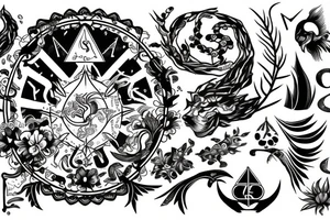 Zodiac sign Virgo tattoo idea