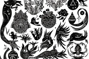 Zodiac sign Virgo tattoo idea