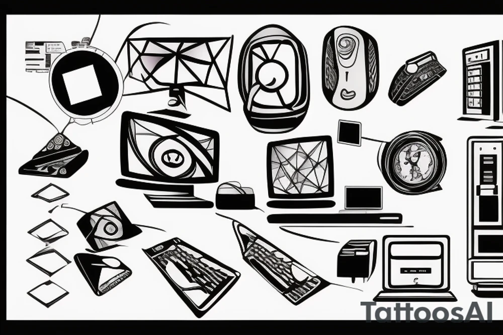 Computer tattoo idea