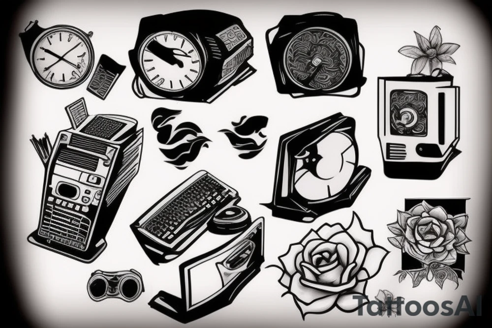 Computer tattoo idea