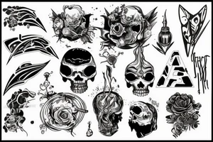 neo acid techno tattoo idea