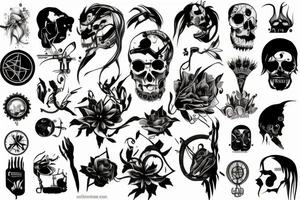 neo acid techno tattoo idea