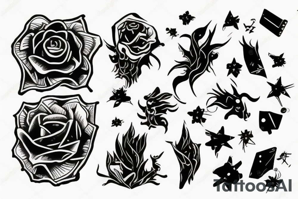 neo acid techno tattoo idea