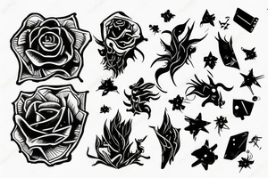neo acid techno tattoo idea
