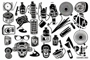 neo acid techno dj tattoo idea