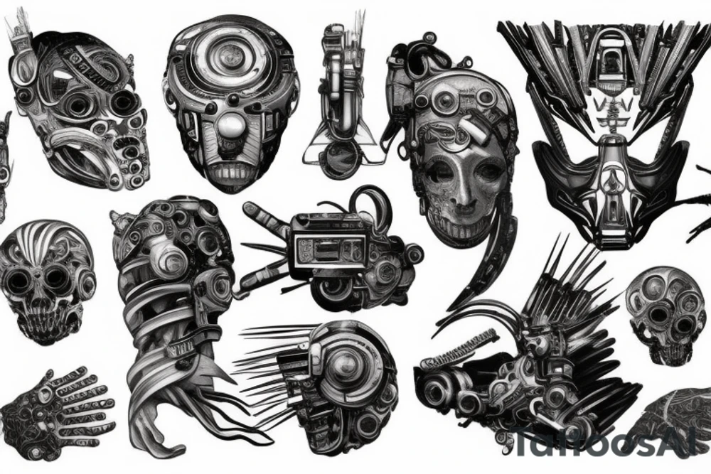 Cyberpunk tattoo tattoo idea
