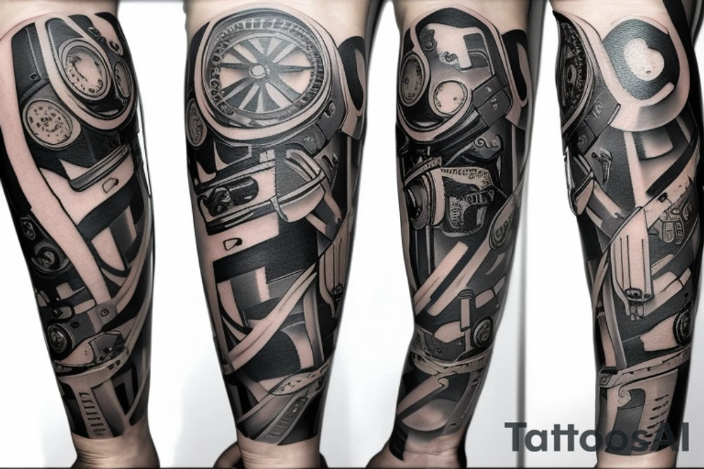 Cyberpunk tattoo tattoo idea