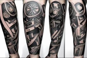 Cyberpunk tattoo tattoo idea