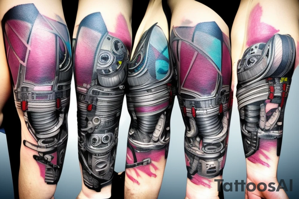 Cyberpunk tattoo tattoo idea