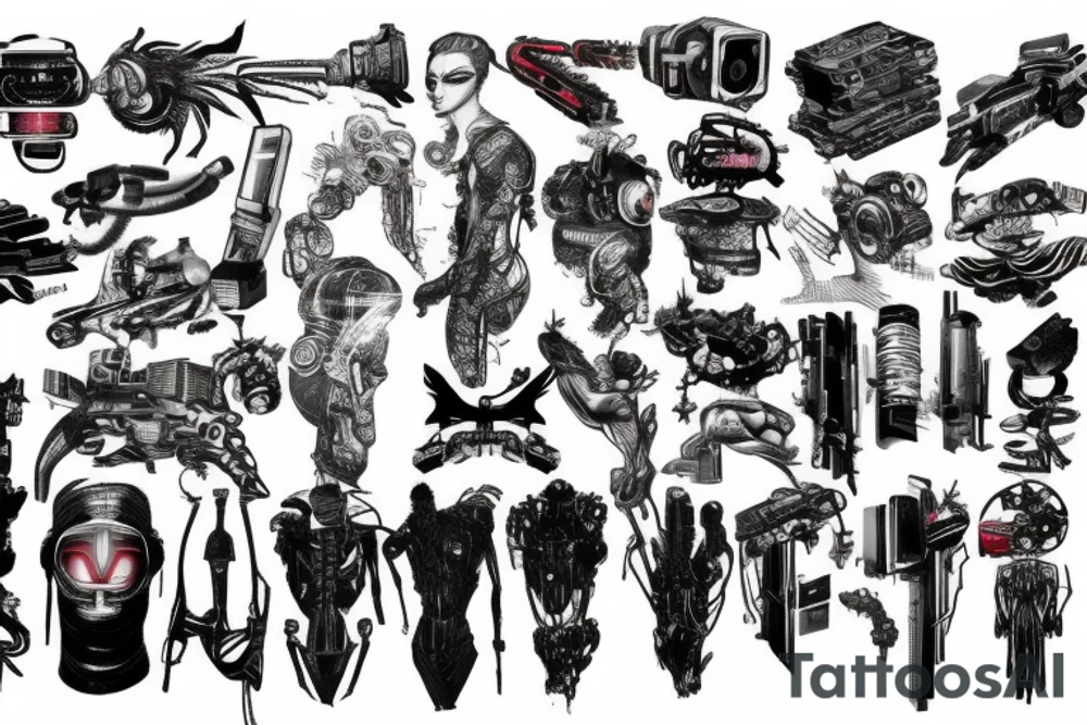 Cyberpunk tattoo tattoo idea