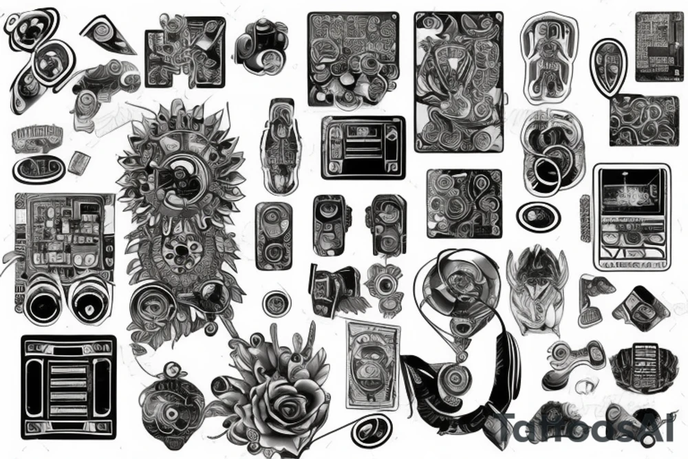 Circuitboard tattoo tattoo idea