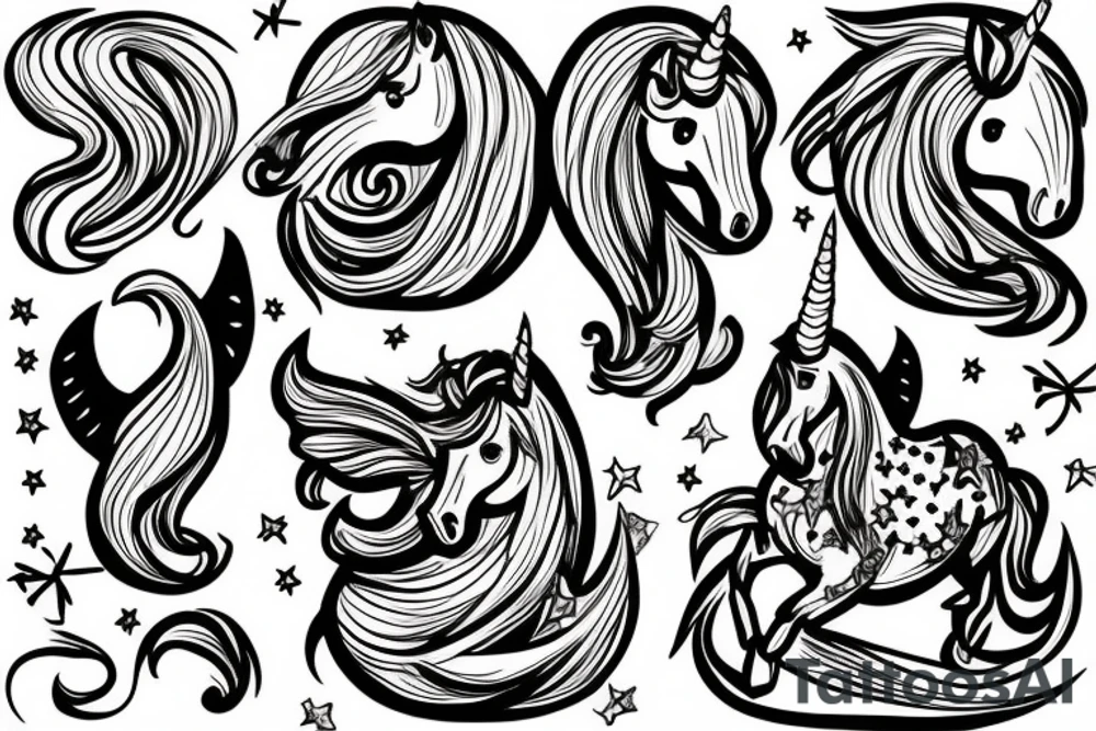 Unicorn tattoo idea