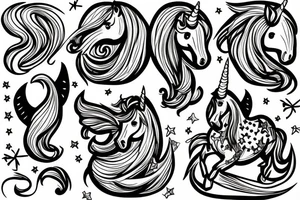 Unicorn tattoo idea