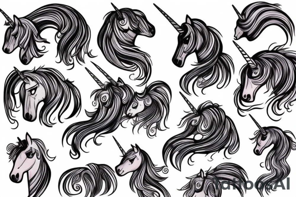 Unicorn tattoo idea