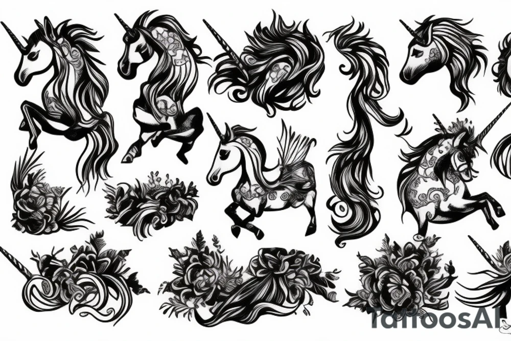 Unicorn tattoo idea