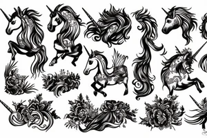 Unicorn tattoo idea