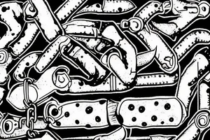 Bullet holes, gun smoke, brick wall, chain link fence tattoo idea