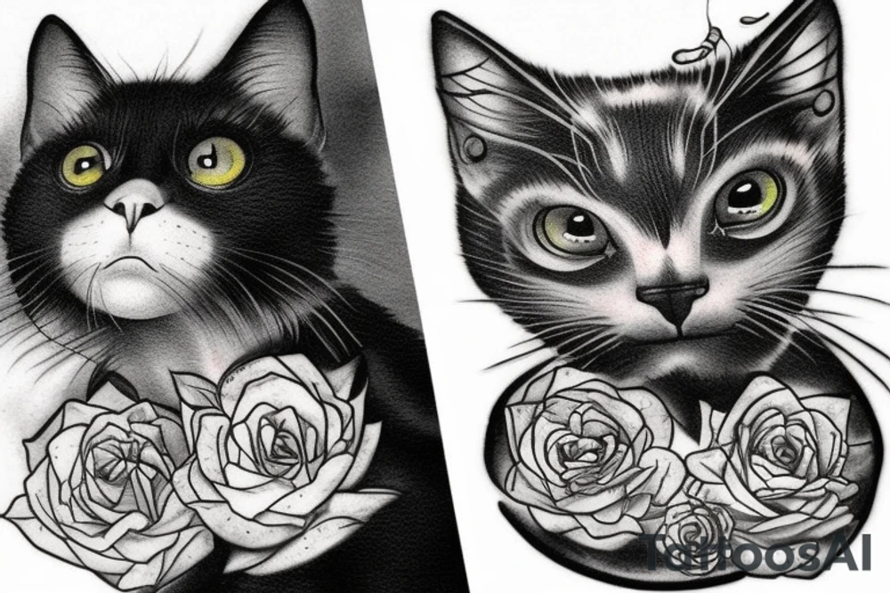 Black Cat tattoo idea