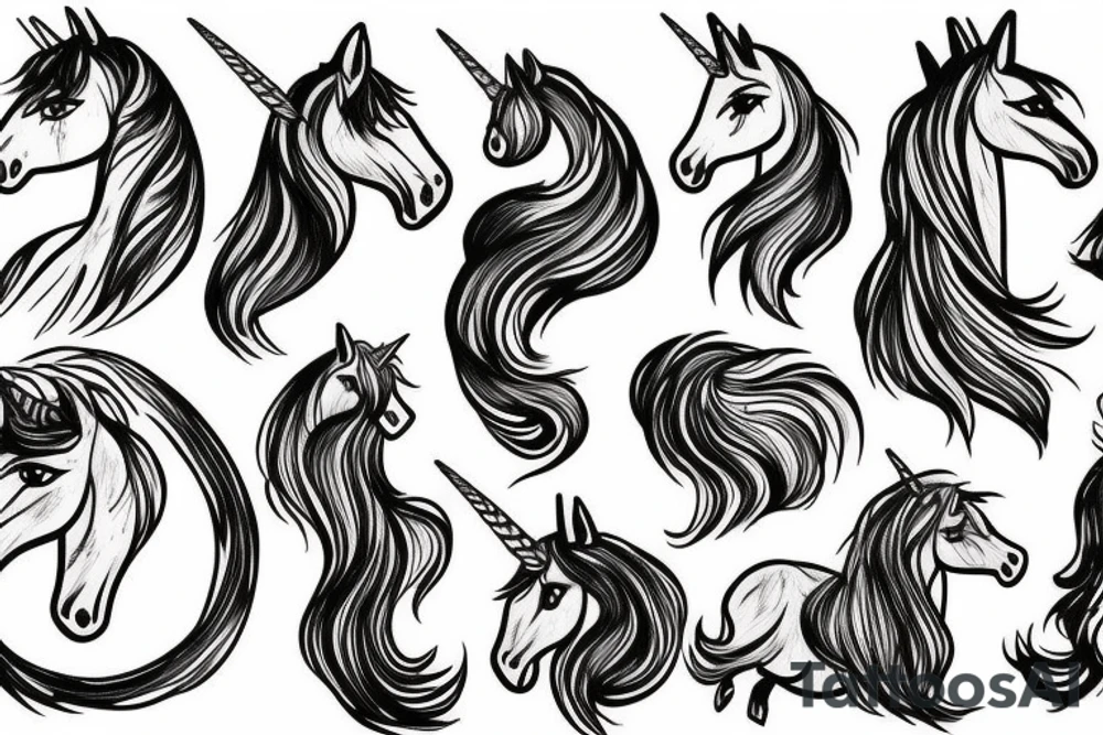 Unicorn tattoo idea