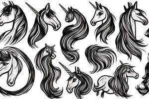 Unicorn tattoo idea