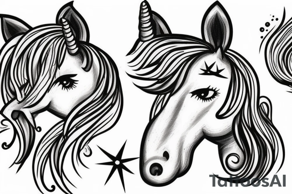 Unicorn tattoo idea