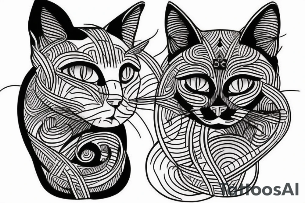 Siamese cat tattoo idea