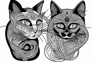 Siamese cat tattoo idea