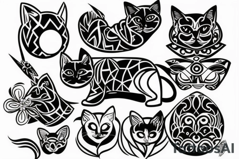 Siamese cat tattoo idea