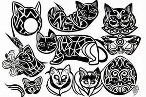 Siamese cat tattoo idea