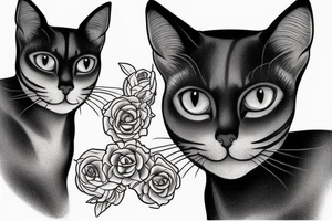 Siamese cat tattoo idea
