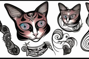 Siamese cat tattoo idea