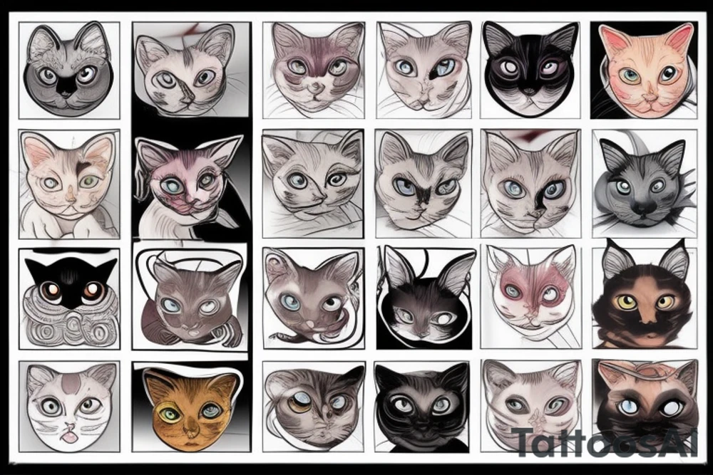 Siamese cat tattoo idea