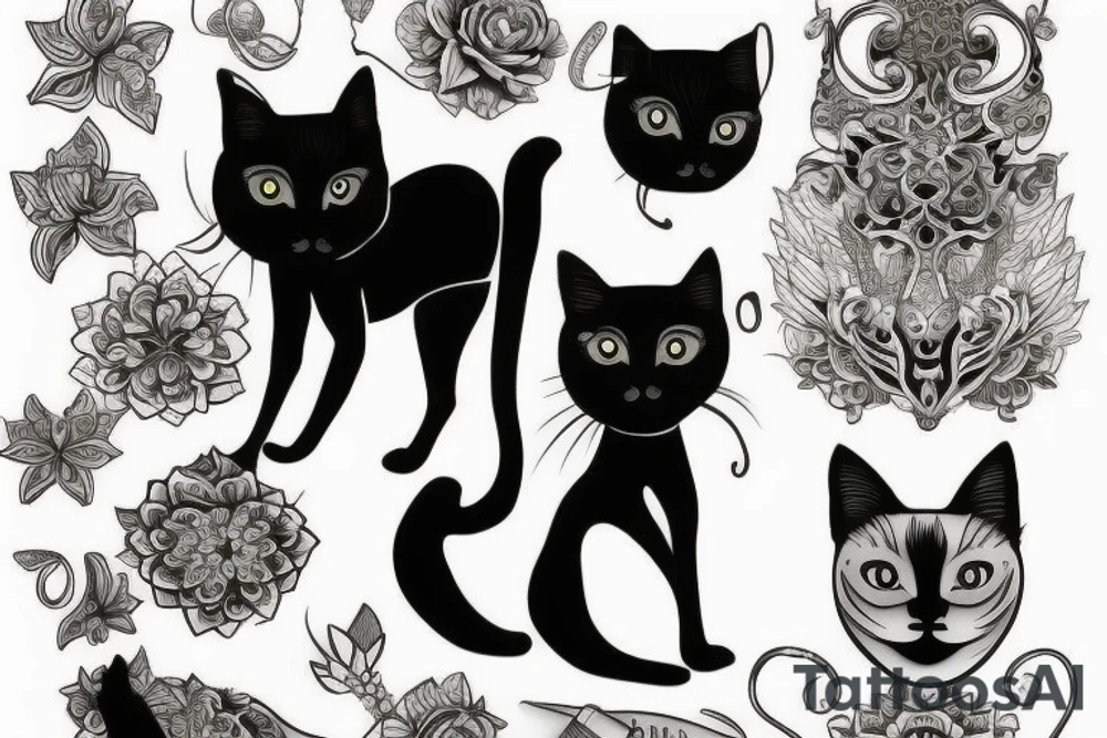 Siamese cat tattoo idea