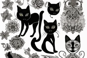 Siamese cat tattoo idea