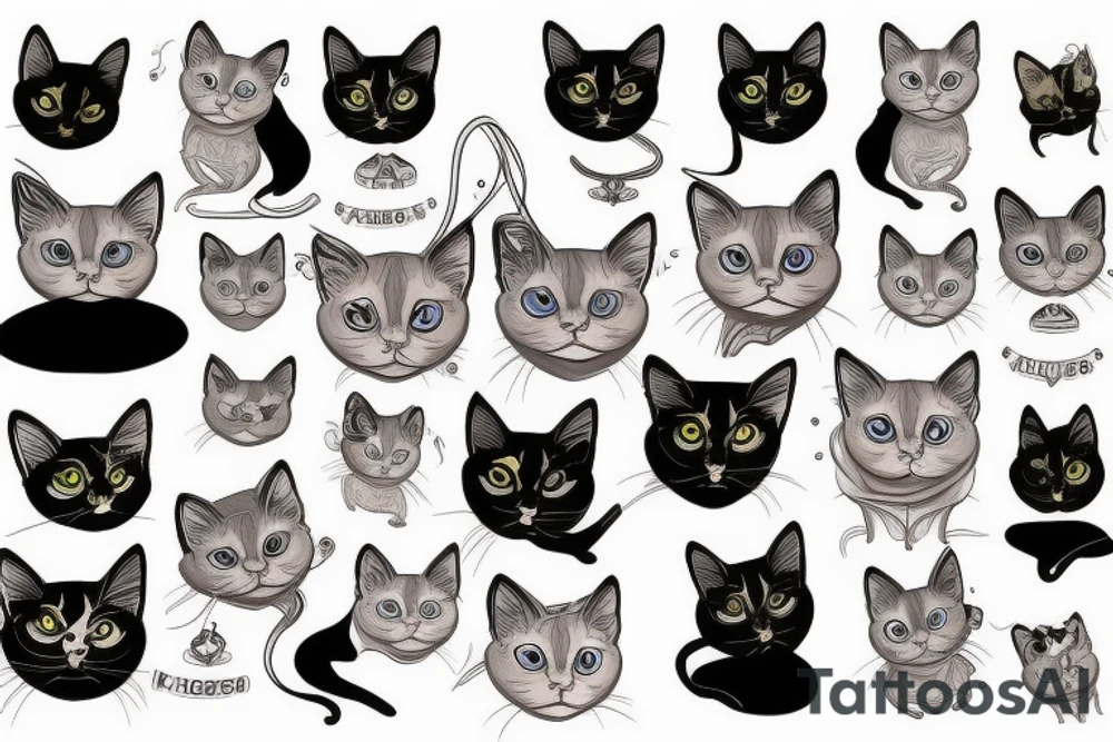 Siamese cat tattoo idea