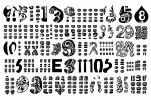 42 number tattoo idea
