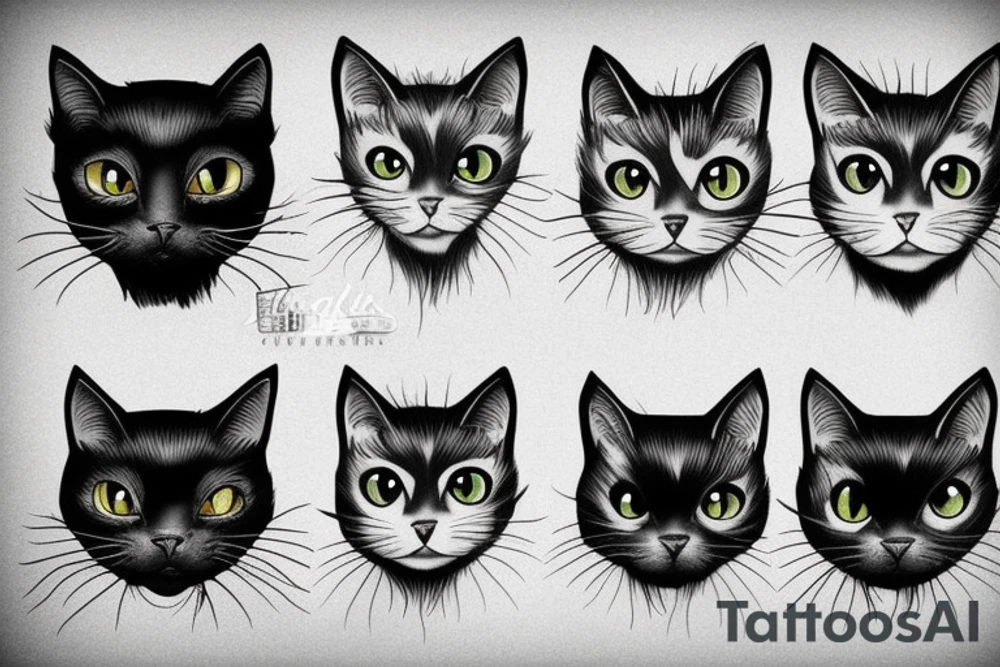 Black Cat tattoo idea