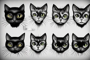 Black Cat tattoo idea