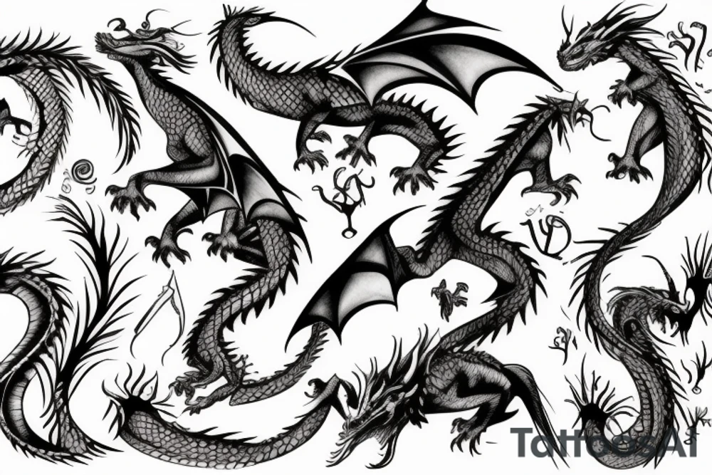 Dragon tattoo idea