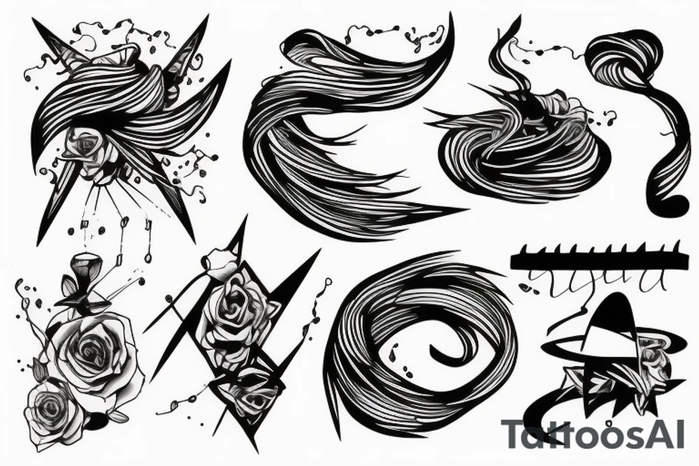 power line tattoo idea