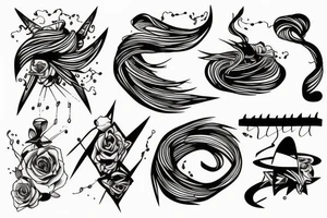 power line tattoo idea