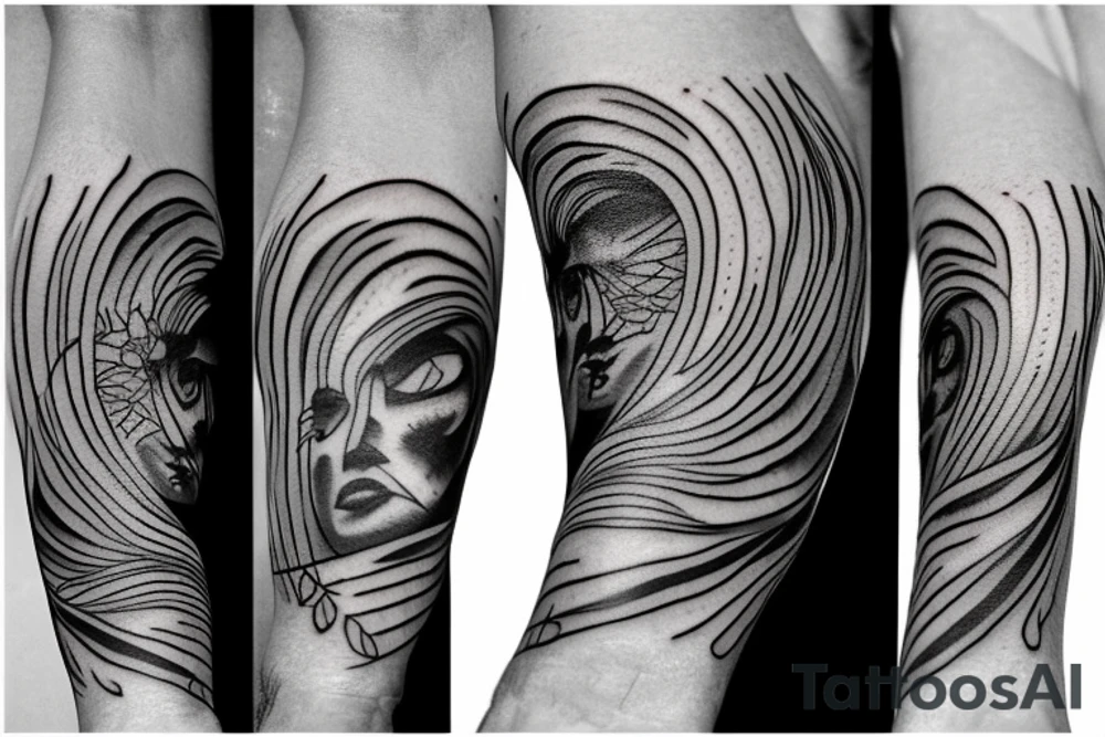 power line tattoo idea