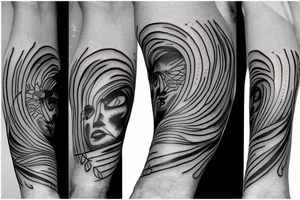 power line tattoo idea