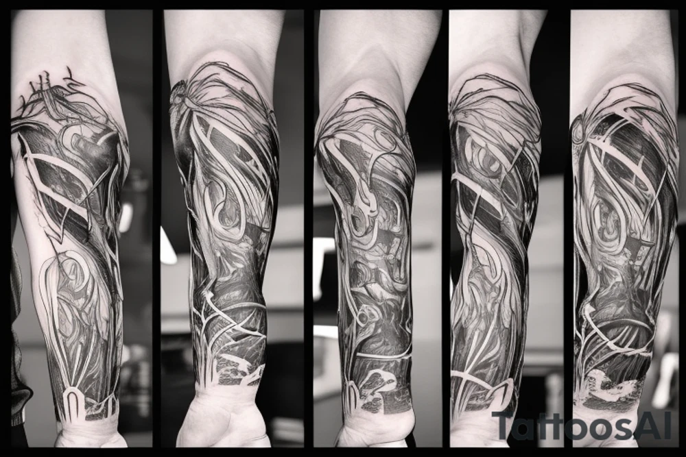 power line tattoo idea