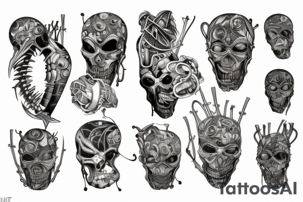 power line tattoo idea