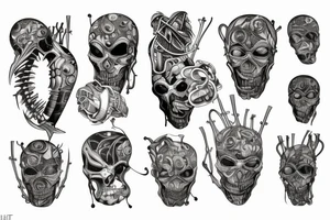 power line tattoo idea