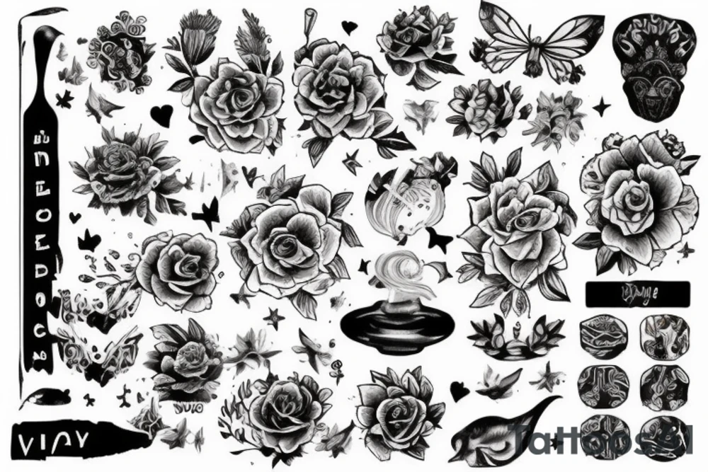 Нежный рисунок с животным tattoo idea