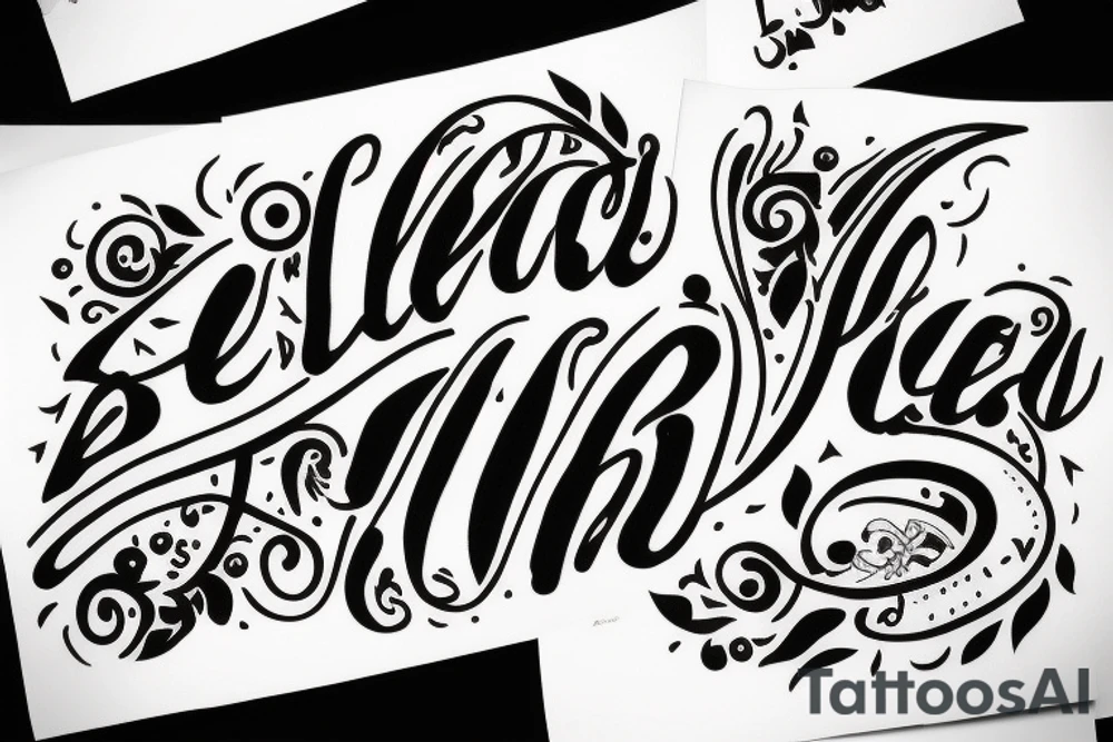The letters SEL tattoo idea